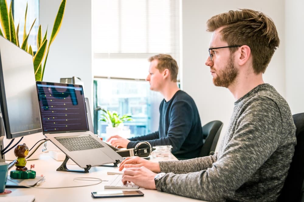 Product team collaborating on digital tools